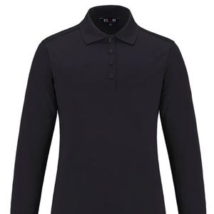 NWT Outdoor Voices Birdie Longsleeve Black Polo